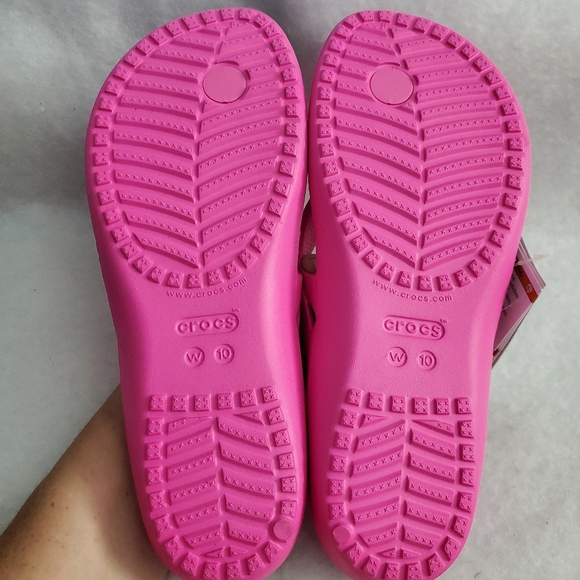 Crocs Women’s Kadee II Flip Flop S10 Electric Pink - Picture 4 of 8